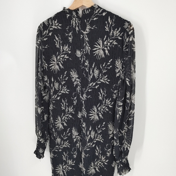 Dynamite Smocked Long Sleeve Dress - Picture 5 of 7